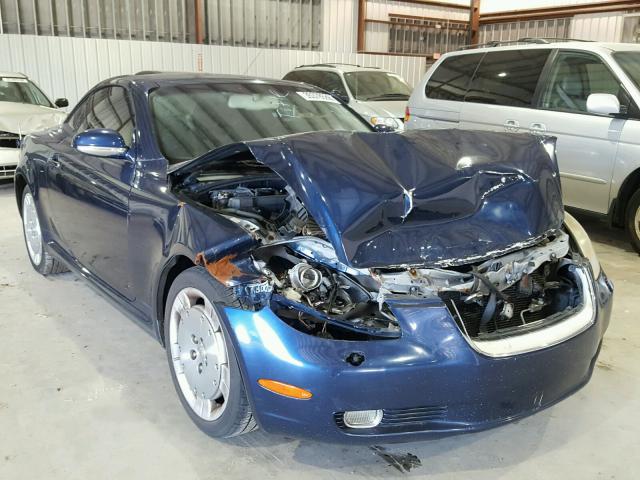 JTHFN48Y520016709 - 2002 LEXUS SC 430 BLUE photo 1