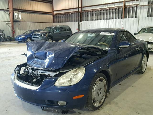 JTHFN48Y520016709 - 2002 LEXUS SC 430 BLUE photo 2