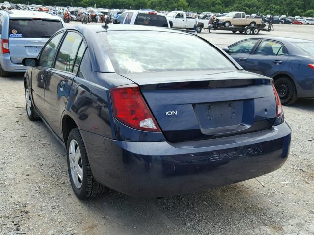 1G8AJ55F67Z200148 - 2007 SATURN ION LEVEL BLUE photo 3