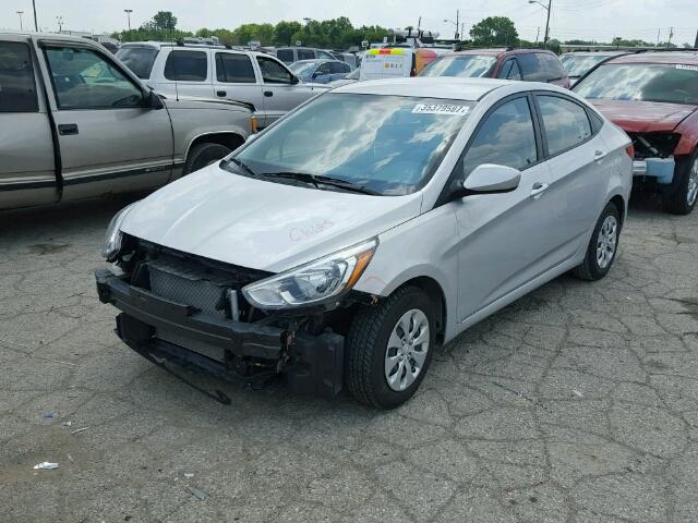 KMHCT4AE3FU892330 - 2015 HYUNDAI ACCENT GLS GRAY photo 2