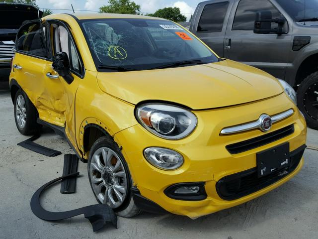 ZFBCFXDT8GP366205 - 2016 FIAT 500X LOUNG YELLOW photo 1