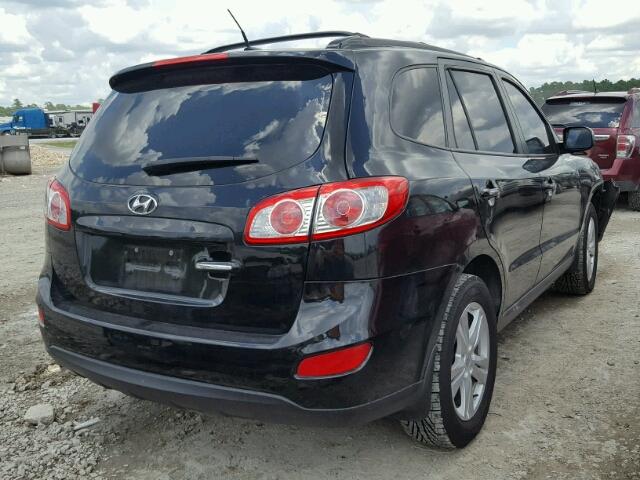 5XYZK4AG6BG002580 - 2011 HYUNDAI SANTA FE L BLACK photo 4