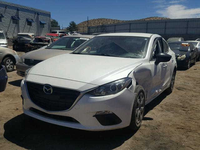 JM1BM1T75E1166270 - 2014 MAZDA 3 SV WHITE photo 2