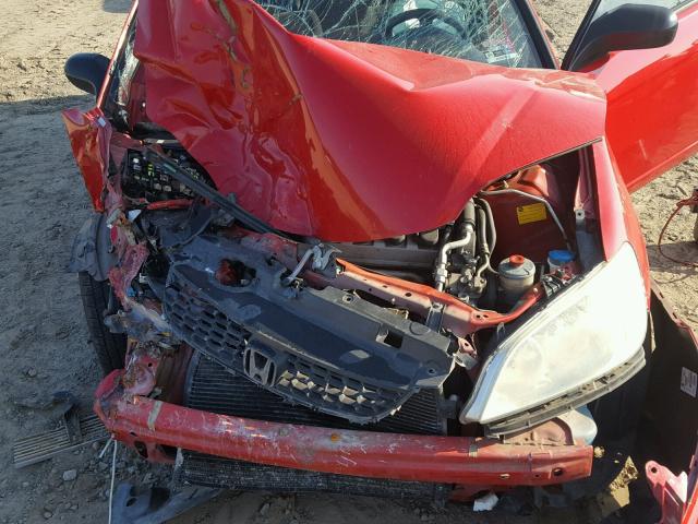 1HGEM22125L060428 - 2005 HONDA CIVIC DX V RED photo 7