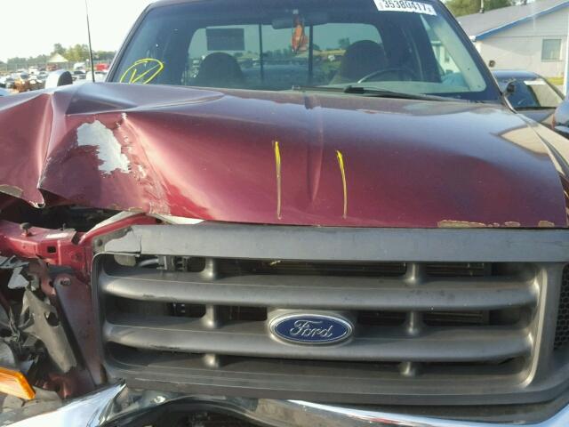 1FTNX21S3YEE00985 - 2000 FORD F250 SUPER MAROON photo 7