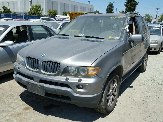 5UXFA13584LU30964 - 2004 BMW X5 3.0I GRAY photo 2