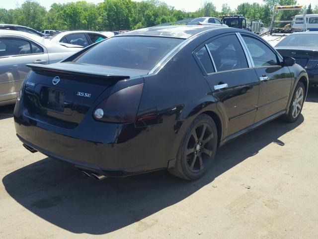 1N4BA41EX7C803419 - 2007 NISSAN MAXIMA SE BLACK photo 4