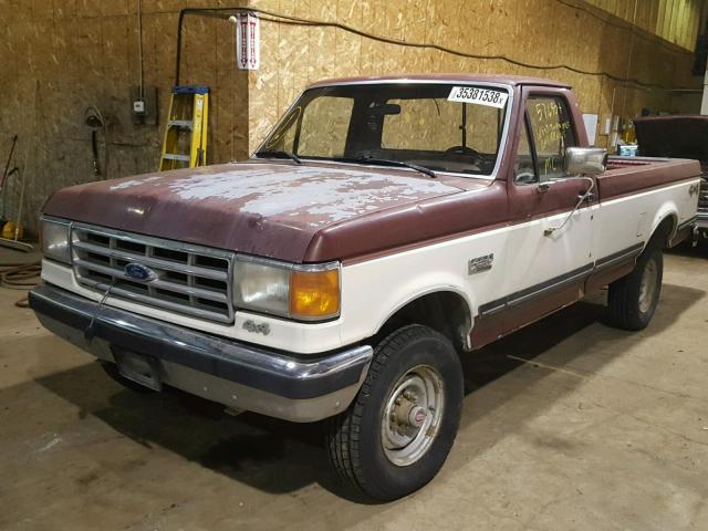2FTEF26N1MCA02664 - 1991 FORD F250 TWO TONE photo 2