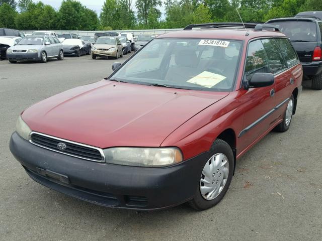 4S3BK6258S6361751 - 1995 SUBARU LEGACY BRI RED photo 2