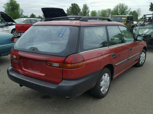 4S3BK6258S6361751 - 1995 SUBARU LEGACY BRI RED photo 4