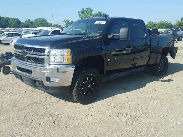 1GC1KYE80DF141522 - 2013 CHEVROLET SILVERADO BLACK photo 2