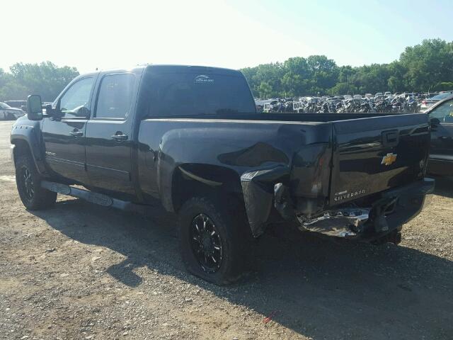 1GC1KYE80DF141522 - 2013 CHEVROLET SILVERADO BLACK photo 3