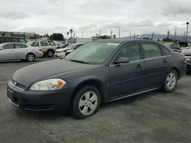 2G1WT57NX91121354 - 2009 CHEVROLET IMPALA 1LT GRAY photo 2