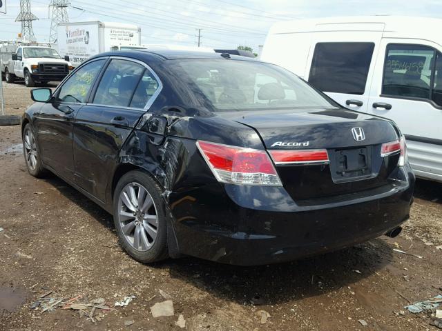 1HGCP2F88BA086514 - 2011 HONDA ACCORD EXL BLACK photo 3