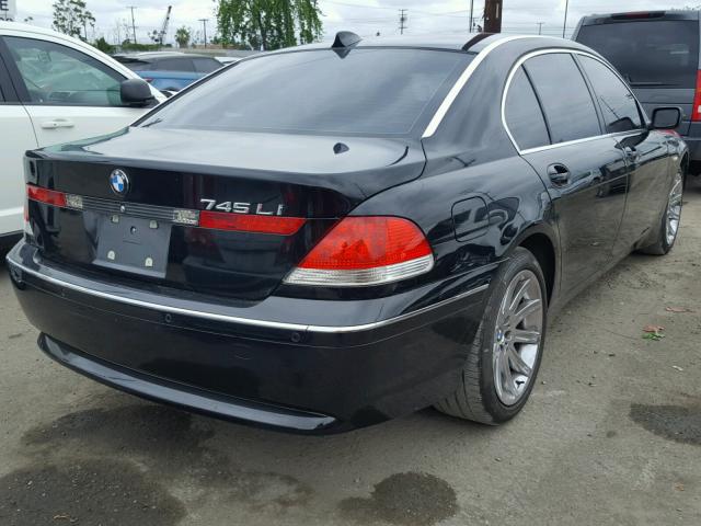 WBAGN63594DS55977 - 2004 BMW 745 LI BLACK photo 4