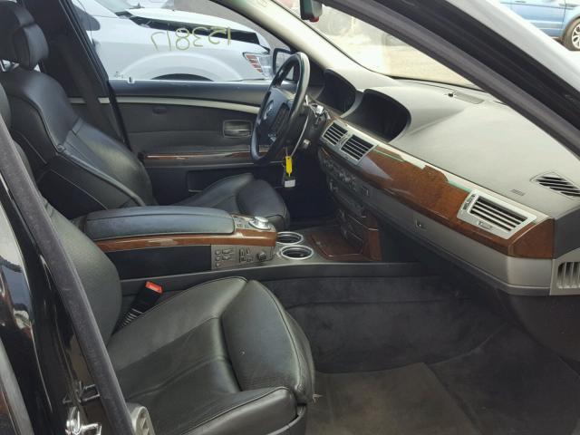 WBAGN63594DS55977 - 2004 BMW 745 LI BLACK photo 5