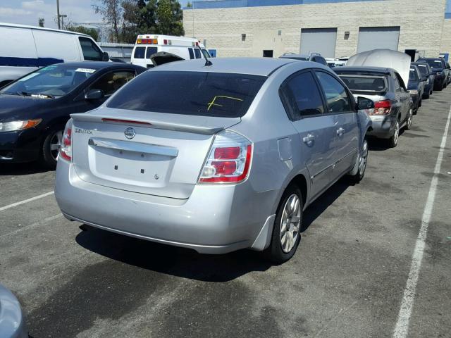 3N1AB6AP1CL673905 - 2012 NISSAN SENTRA 2.0 GRAY photo 4