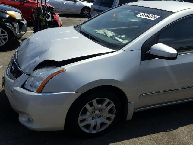 3N1AB6AP1CL673905 - 2012 NISSAN SENTRA 2.0 GRAY photo 9