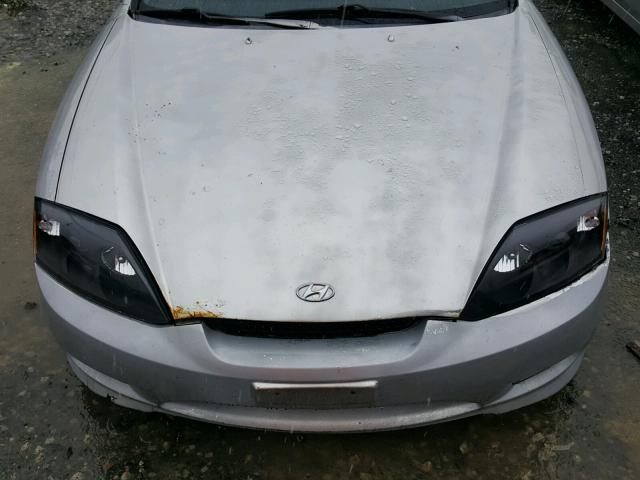 KMHHN65F16U190330 - 2006 HYUNDAI TIBURON GT SILVER photo 7