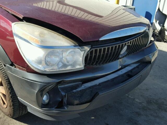 3G5DA03E64S532784 - 2004 BUICK RENDEZVOUS BURGUNDY photo 10