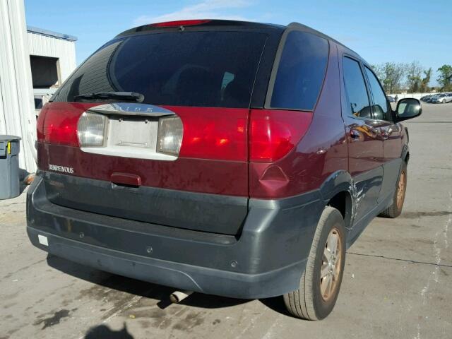 3G5DA03E64S532784 - 2004 BUICK RENDEZVOUS BURGUNDY photo 4