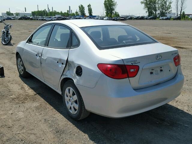 KMHDU45D09U783976 - 2009 HYUNDAI ELANTRA GL SILVER photo 3