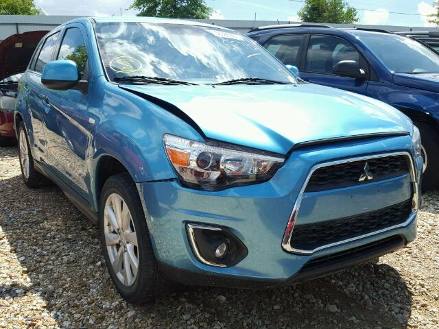 4A4AR4AU4EE015719 - 2014 MITSUBISHI OUTLANDER BLUE photo 1