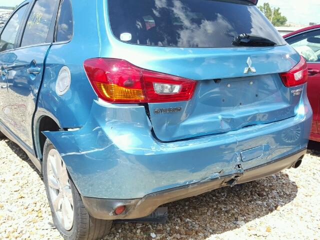 4A4AR4AU4EE015719 - 2014 MITSUBISHI OUTLANDER BLUE photo 9