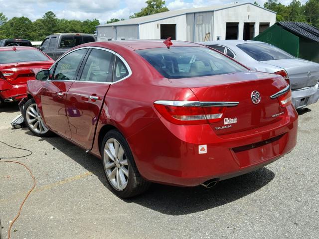 1G4PP5SK4D4246985 - 2013 BUICK VERANO RED photo 3