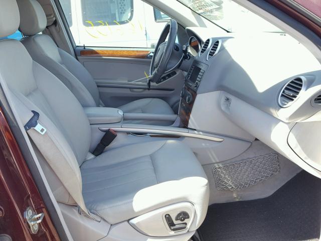 4JGBB22E97A195975 - 2007 MERCEDES-BENZ ML 320 CDI BURGUNDY photo 5