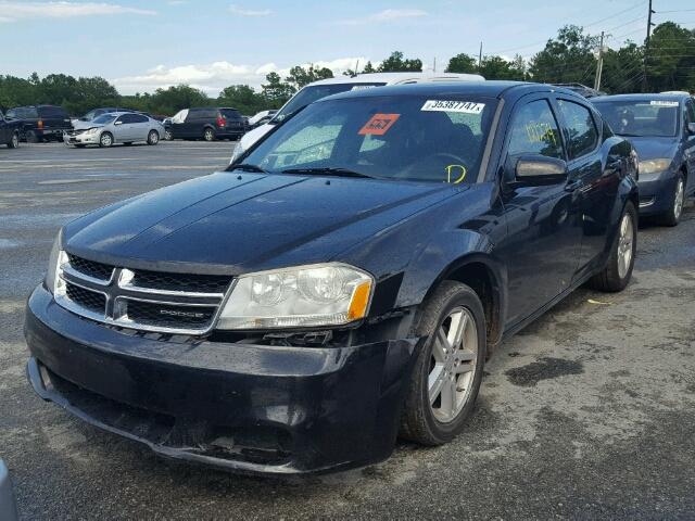 1B3BD1FB0BN501666 - 2011 DODGE AVENGER MA BLACK photo 2