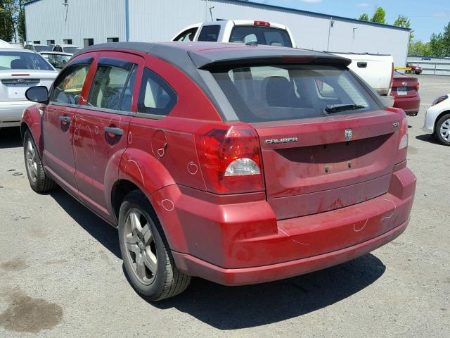 1B3HB48BX8D528029 - 2008 DODGE CALIBER SX RED photo 3