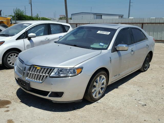 3LNDL2L39BR775972 - 2011 LINCOLN MKZ HYBRID GRAY photo 2