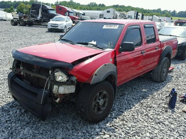 1N6ED27T32C394131 - 2002 NISSAN FRONTIER RED photo 2