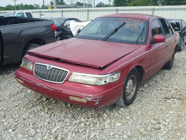 2MELM75W8SX610237 - 1995 MERCURY GRAND MARQ MAROON photo 2