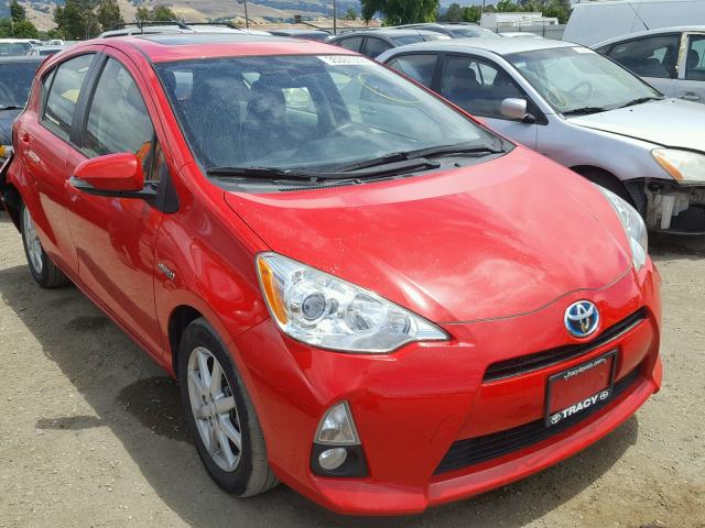 JTDKDTB3XE1064067 - 2014 TOYOTA PRIUS C RED photo 1