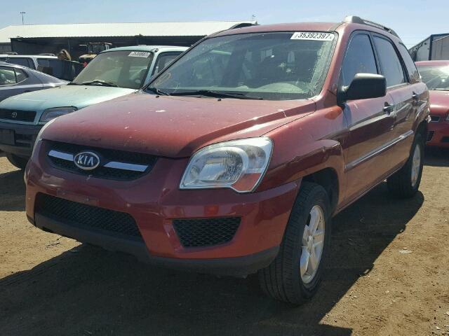 KNDKGCA32A7671290 - 2010 KIA SPORTAGE L RED photo 2