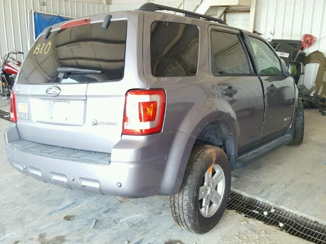 1FMCU49H68KB02996 - 2008 FORD ESCAPE HEV GRAY photo 4