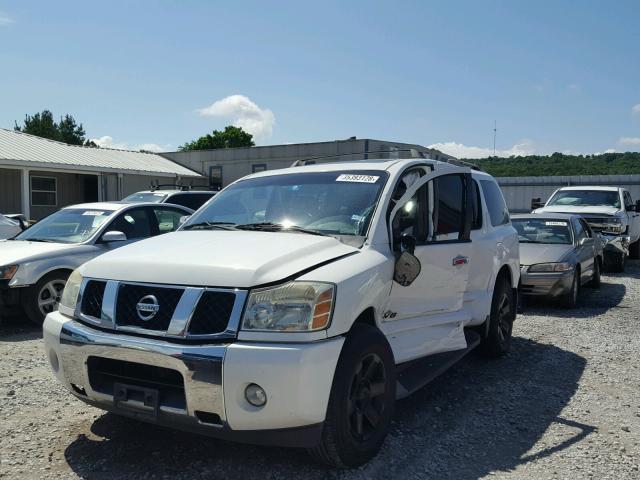 5N1AA08A27N724067 - 2007 NISSAN ARMADA SE WHITE photo 2