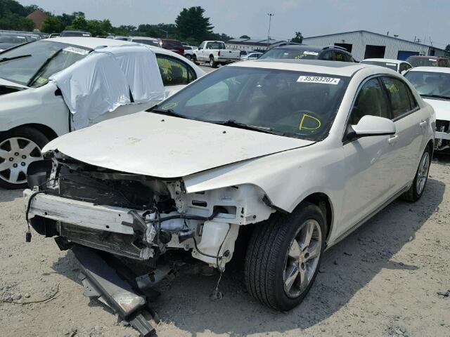 1G1ZD5EB7AF133347 - 2010 CHEVROLET MALIBU 2LT WHITE photo 2