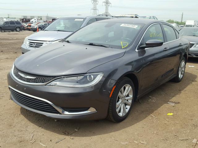 1C3CCCAB3GN159862 - 2016 CHRYSLER 200 LIMITE GRAY photo 2