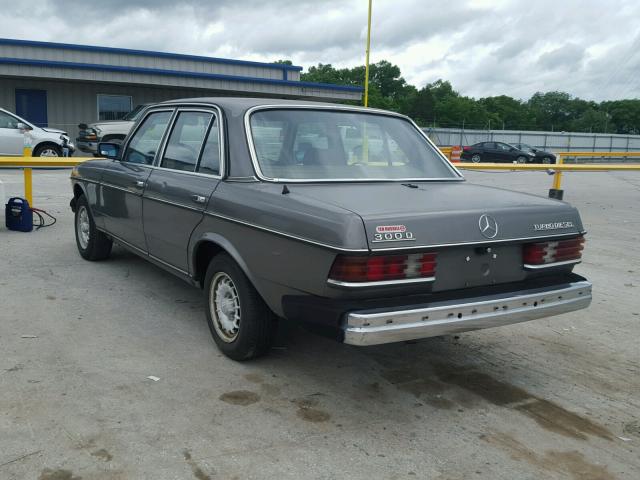 WDBAB33C9FA220244 - 1985 MERCEDES-BENZ 300 DT GRAY photo 3