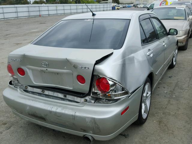 JTHBD192230067502 - 2003 LEXUS IS 300 SILVER photo 4