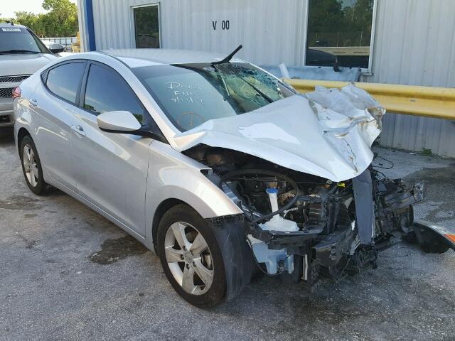 5NPDH4AE3DH394078 - 2013 HYUNDAI ELANTRA GL SILVER photo 1