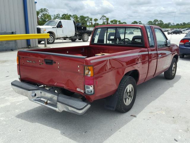 1N6HD16S6PC423581 - 1993 NISSAN TRUCK KING RED photo 4