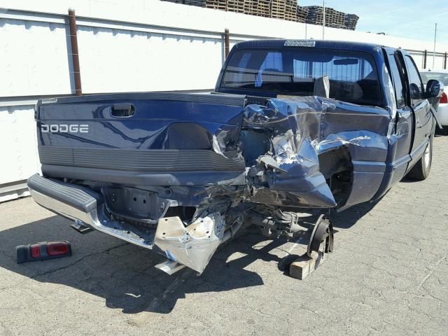 3B7HC13YX1G228098 - 2001 DODGE RAM 1500 BLUE photo 4