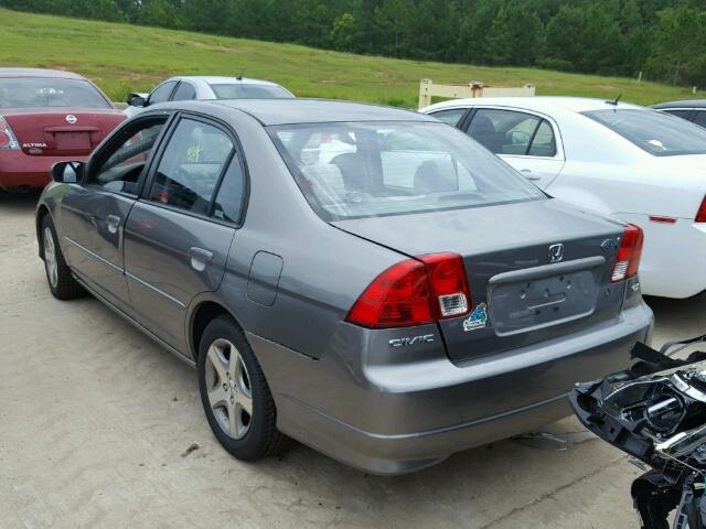 2HGES268X4H588873 - 2004 HONDA CIVIC EX 灰色 照片 3