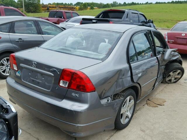 2HGES268X4H588873 - 2004 HONDA CIVIC EX 灰色 照片 4