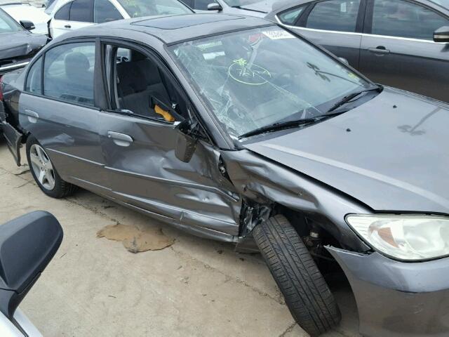 2HGES268X4H588873 - 2004 HONDA CIVIC EX 灰色 照片 9