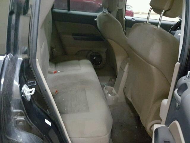 1J4NT4FB1AD502548 - 2010 JEEP COMPASS SP BLACK photo 6